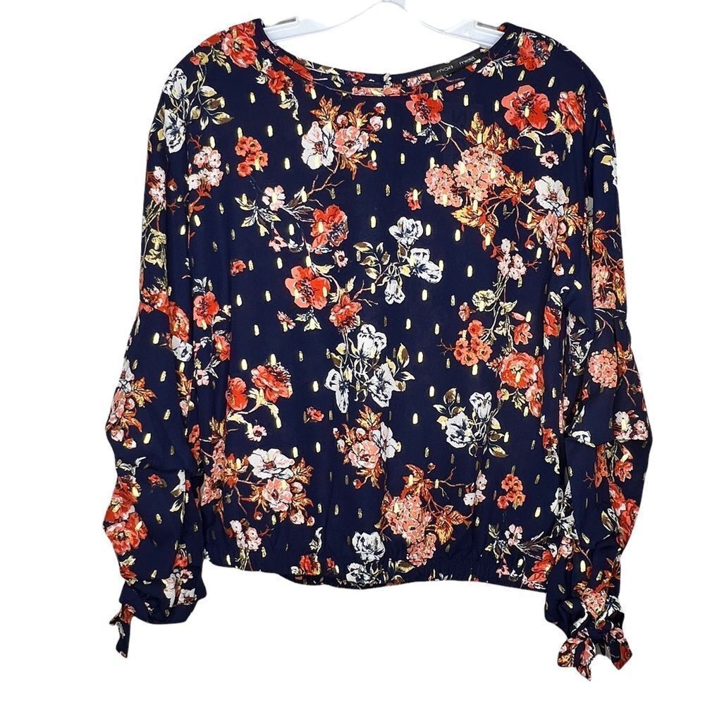 Moa Moa Floral Blouse nwt